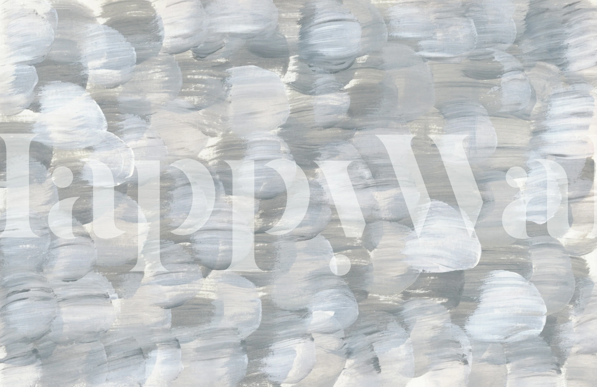 Calm Silver Strokes papel pintado en una habitación