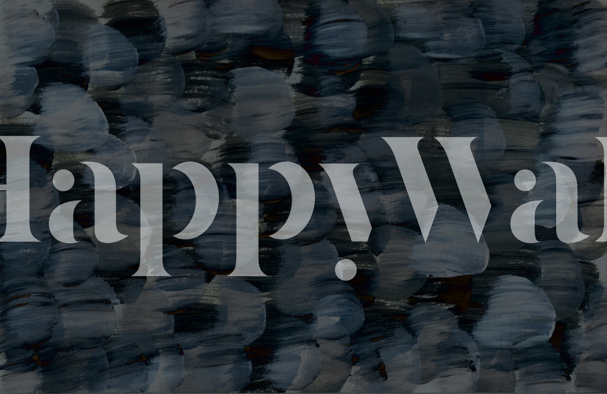 Carta da parati Dark Brushstroke Bliss in una stanza