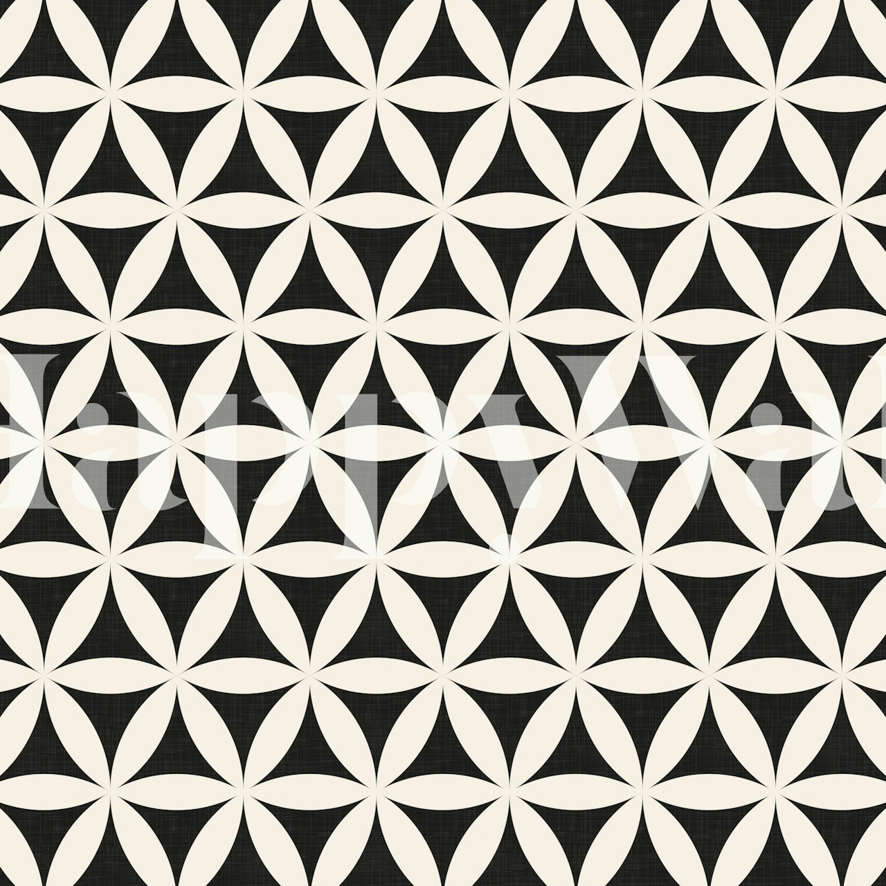 Flower of Life geometrisk tapet i et rom