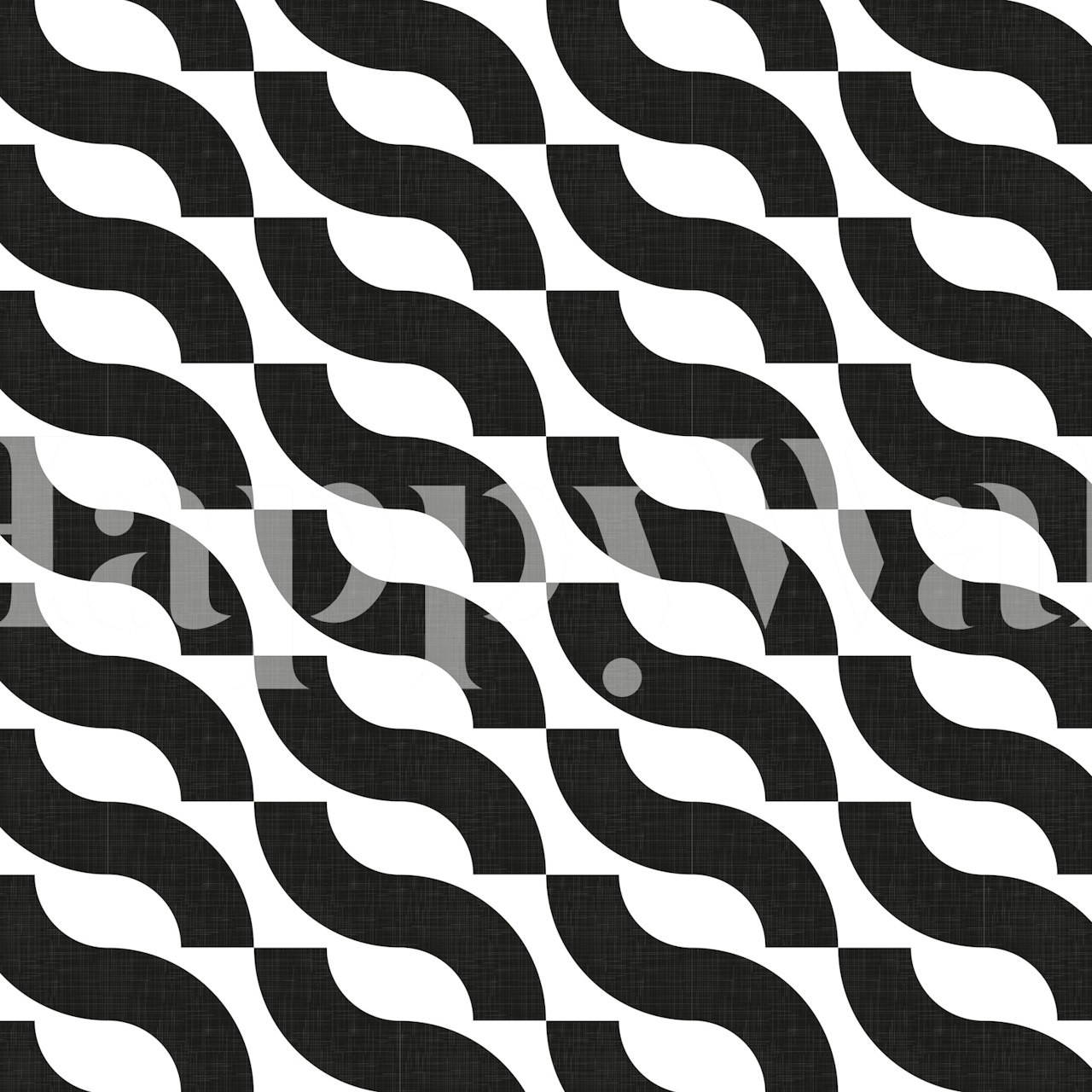 Modern Geometry Bauhaus Vibes Tapete in einem Raum