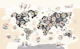 Chic Wildlife World Map