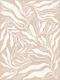 Botanical Flow beige & Mocha Mousse