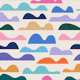Playful Shapes Colorful Modern Landscape WM