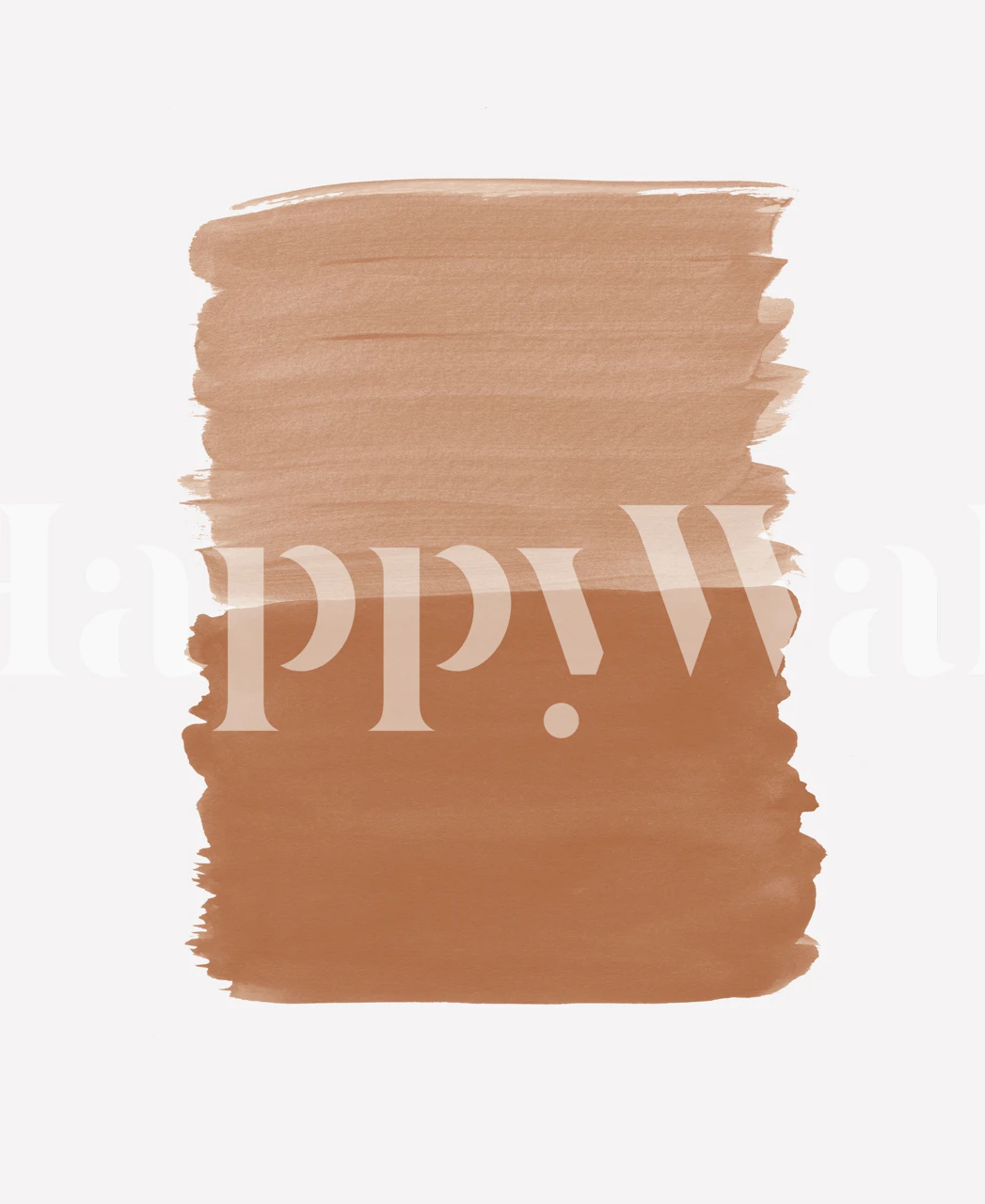 Abstract wall mural featuring shades of brown with a painted texture effect.