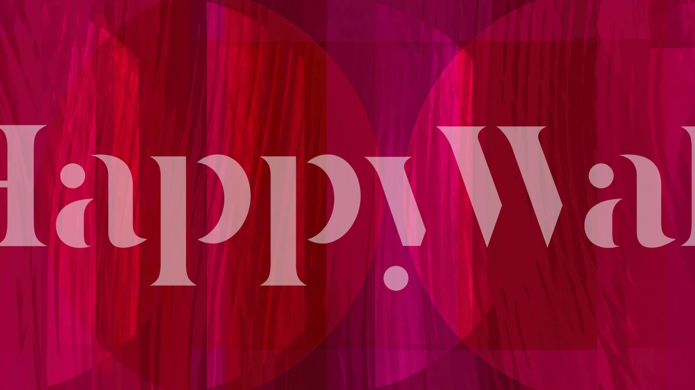 Abstract Cherry Bauhaus Geometry wallpaper in a room