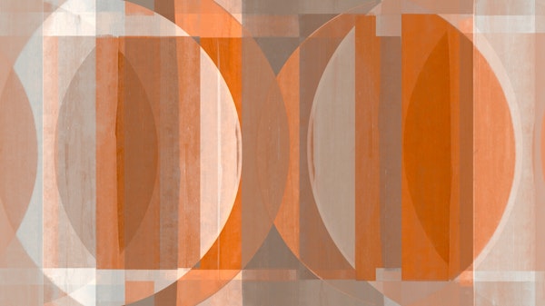 Warm Mocha Mousse Bauhaus Geometry