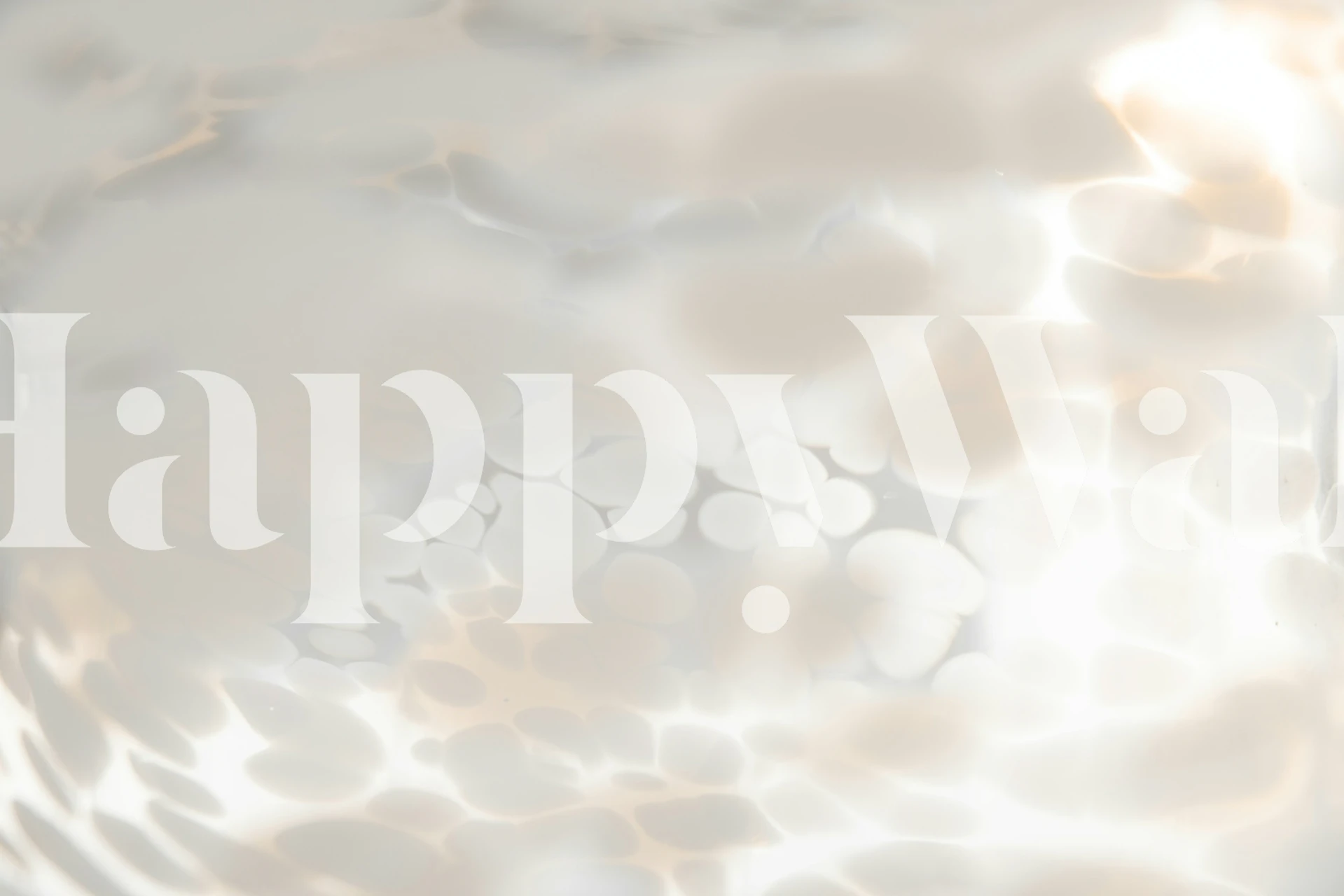 Abstract light reflection pattern in soft white and grey wallpaper