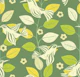 Sage Green Birds and Abstract Leaves
