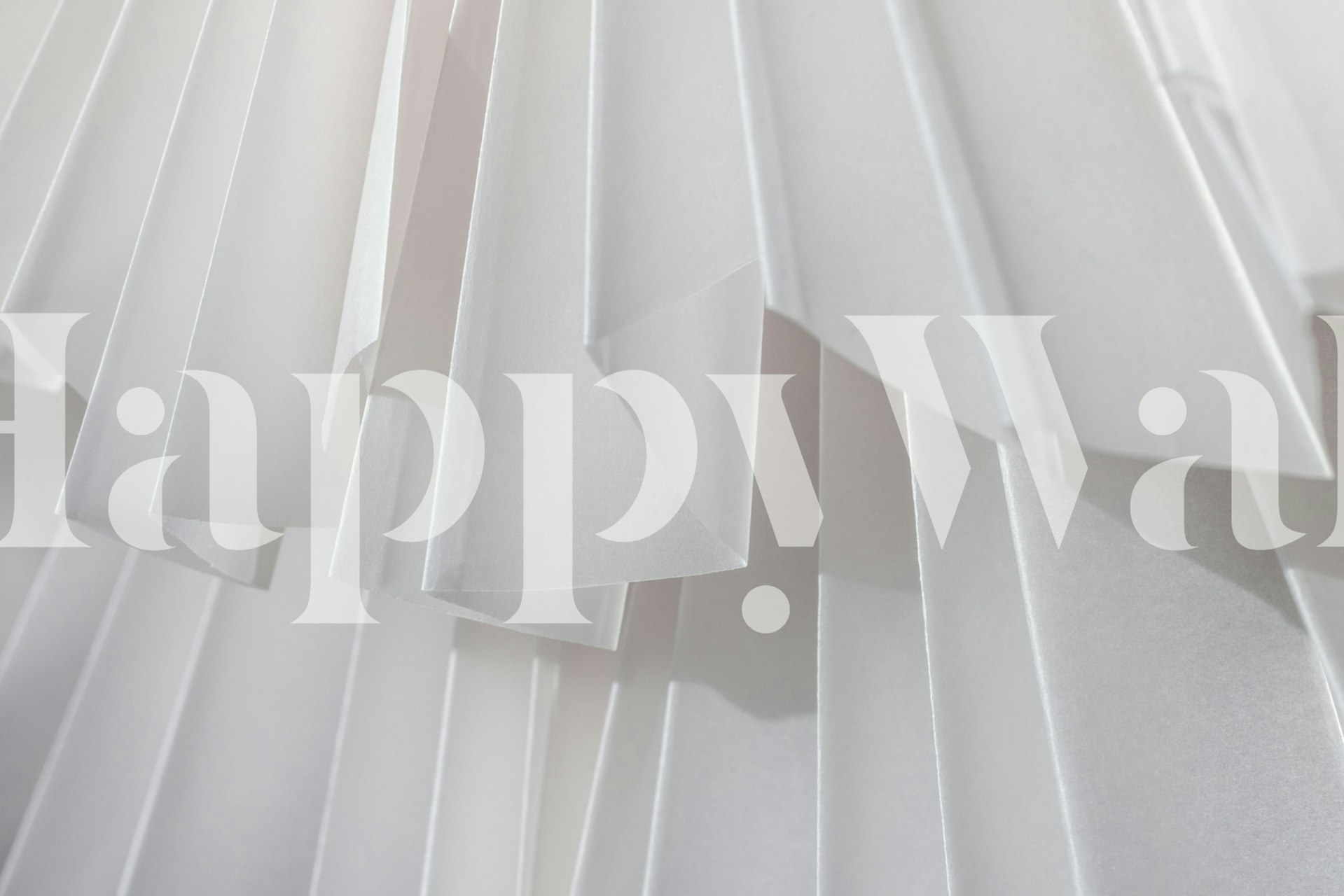 Folded Paper 2 papel de parede em um quarto moderno