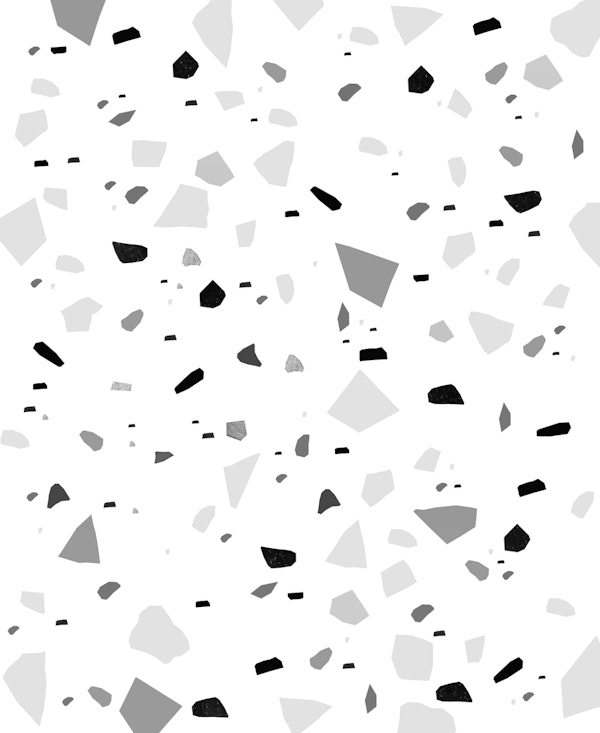 Black Gray White Terrazzo 1