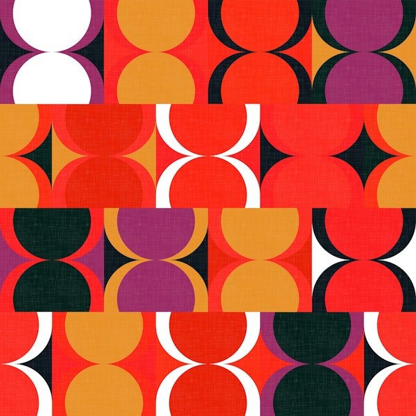 Abstract Hourglass Mid Century Decor 02 WP