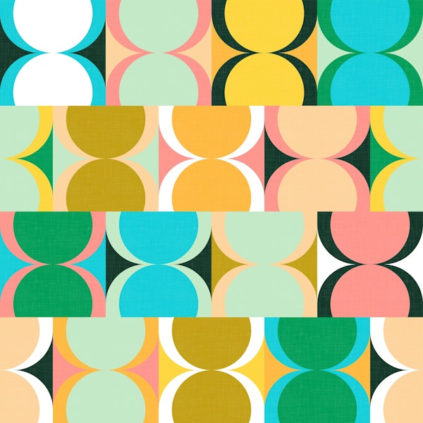 Abstract Hourglass Mid Century Decor 03 WP