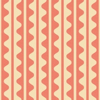 Vintage Geometric Wavy Decor Summer Blush WP papel pintado