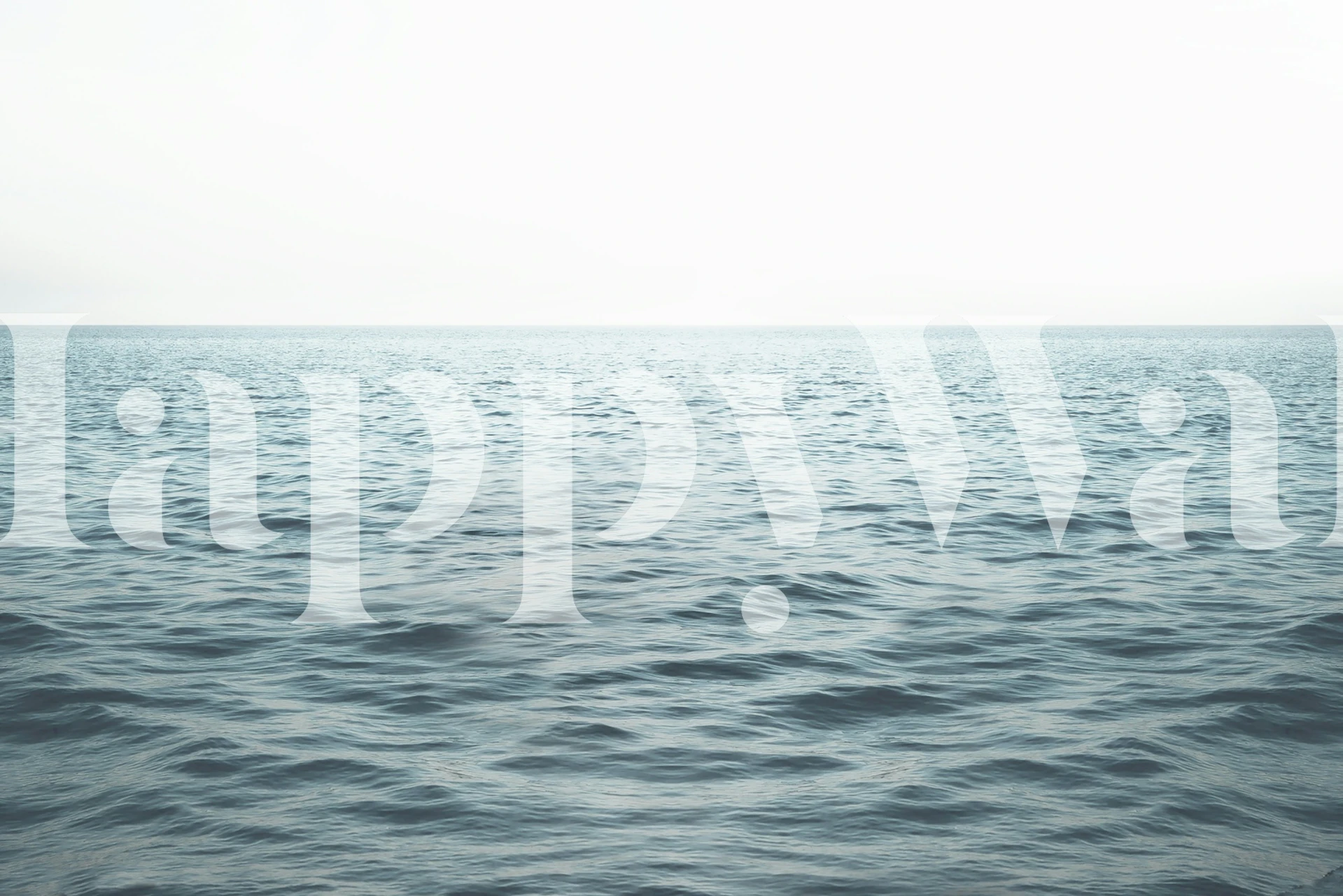 Blue Horizon wallpaper in a room