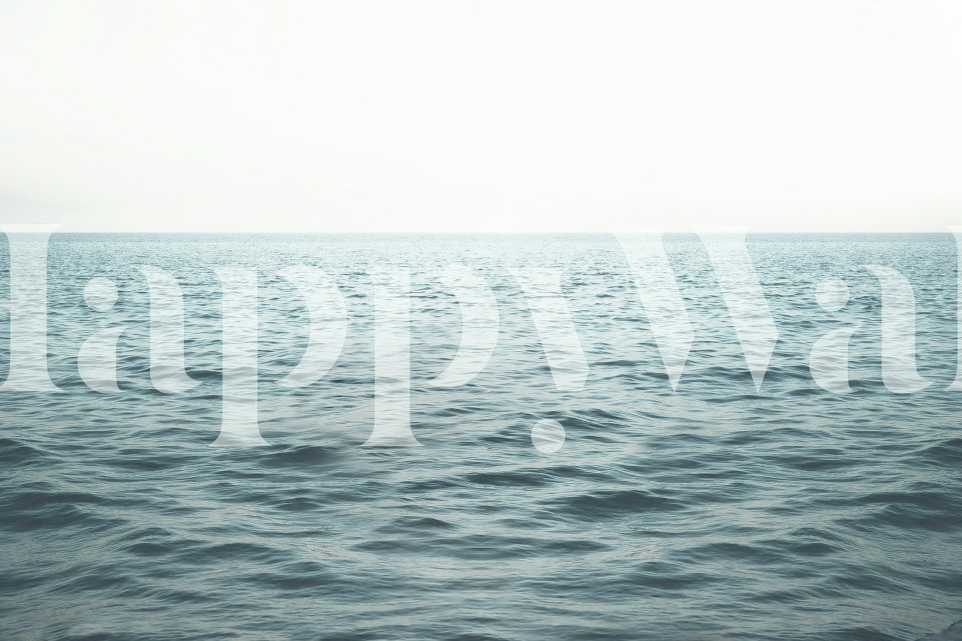 Papel de parede Blue Horizon em um quarto