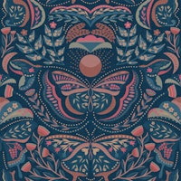 Bohemian Butterflies Flowers Cats 04 WP wallpaper