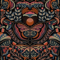 Bohemian Butterflies Flowers Cats 05 WP wallpaper