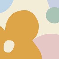 Playful Pastel Shapes carta da parati