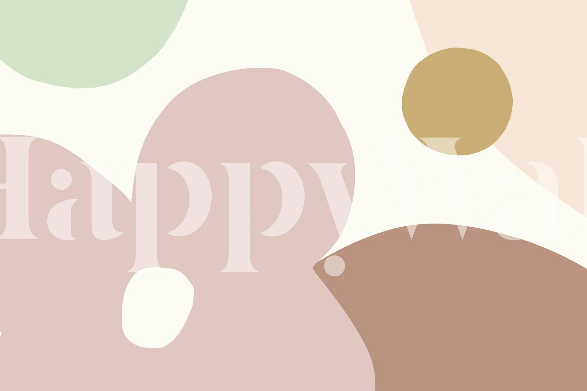 Abstract Soft Florals carta da parati in una stanza