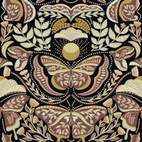 Bohemian Butterflies Flowers Cats 06 WP tapete