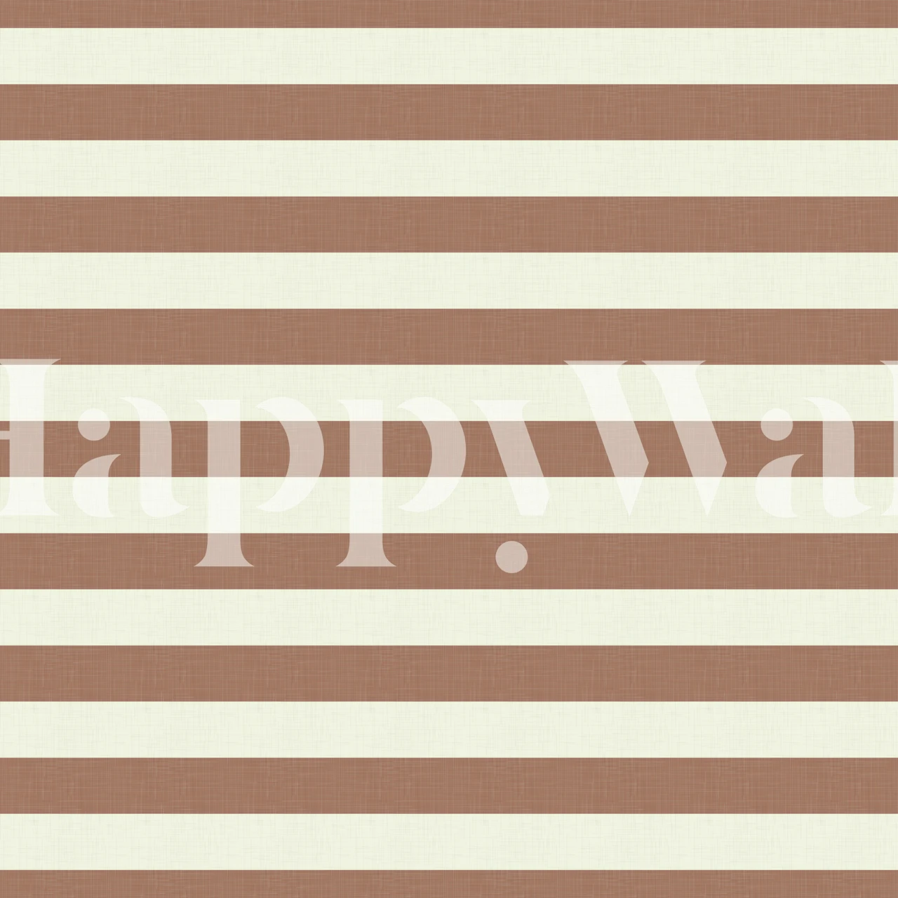 Mocha mousse horizontal stripes wallpaper