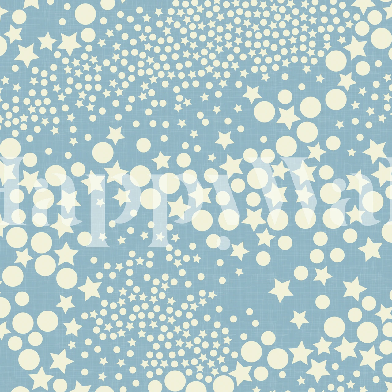 Galaxy Glam Geometry Sky Blue wallpaper in a room