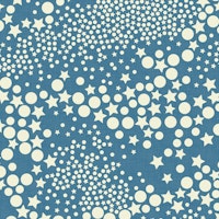 Galaxy Glam Geometry Vintage Blue WM tapete