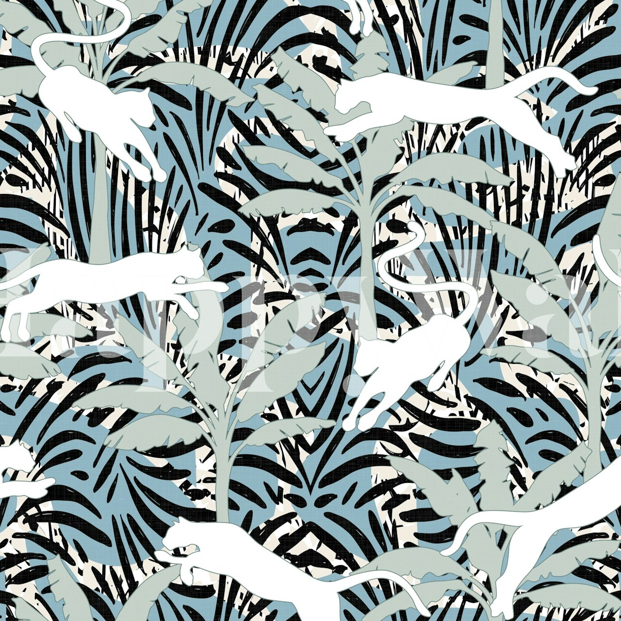 Divoký a exotický design tapet v místnosti