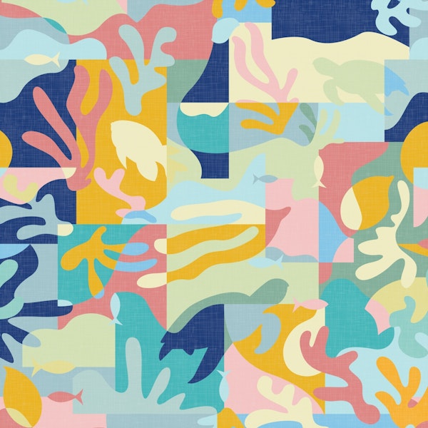 Pastel Underwater Abstraction WM