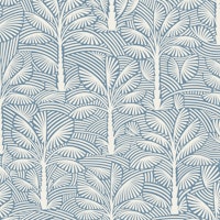 Exotic Palms Tropical Nature Pigeon Blue WM ταπετσαρία