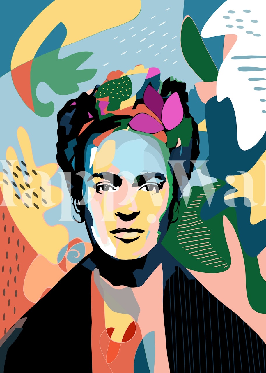 Ταπετσαρία Mexican Icon σε ένα δωμάτιο