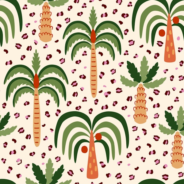 Vibrant Palm Paradise