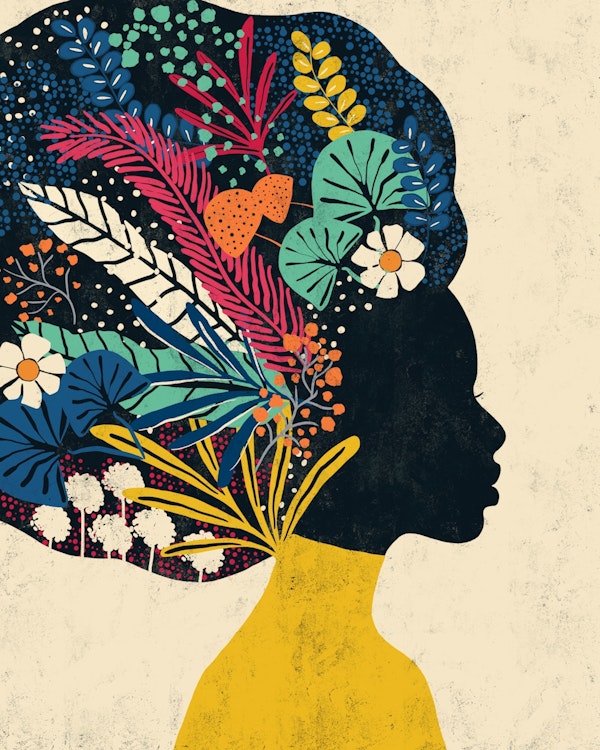 Floral Silhouette Art