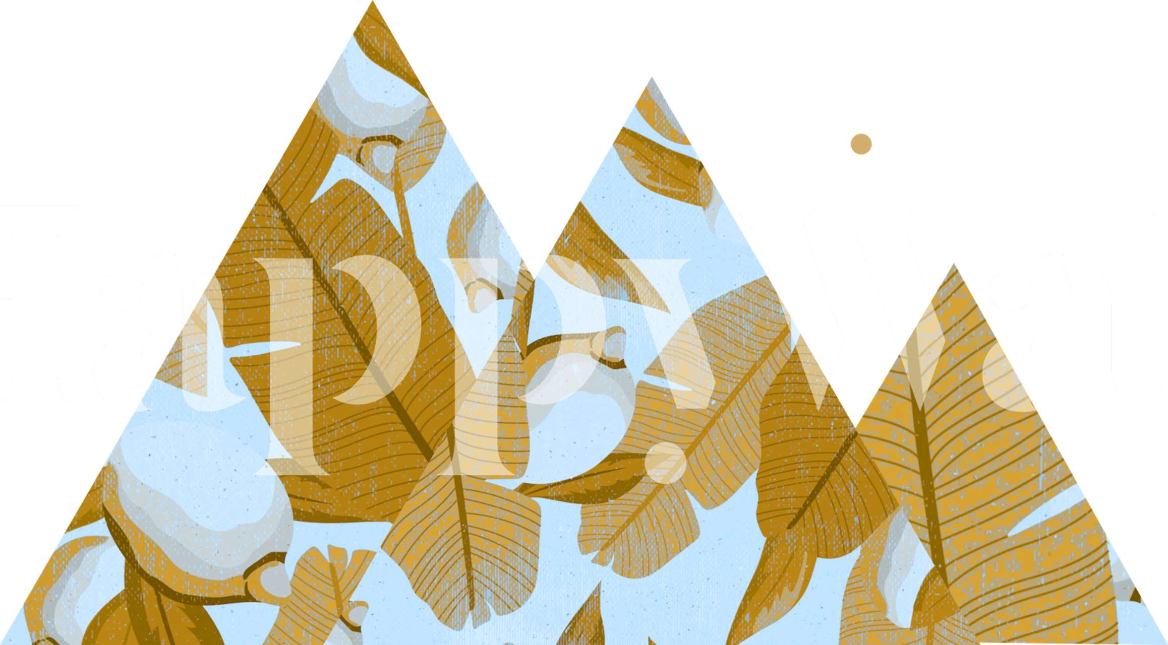 Papier peint Tropical géométrique dans une pièce