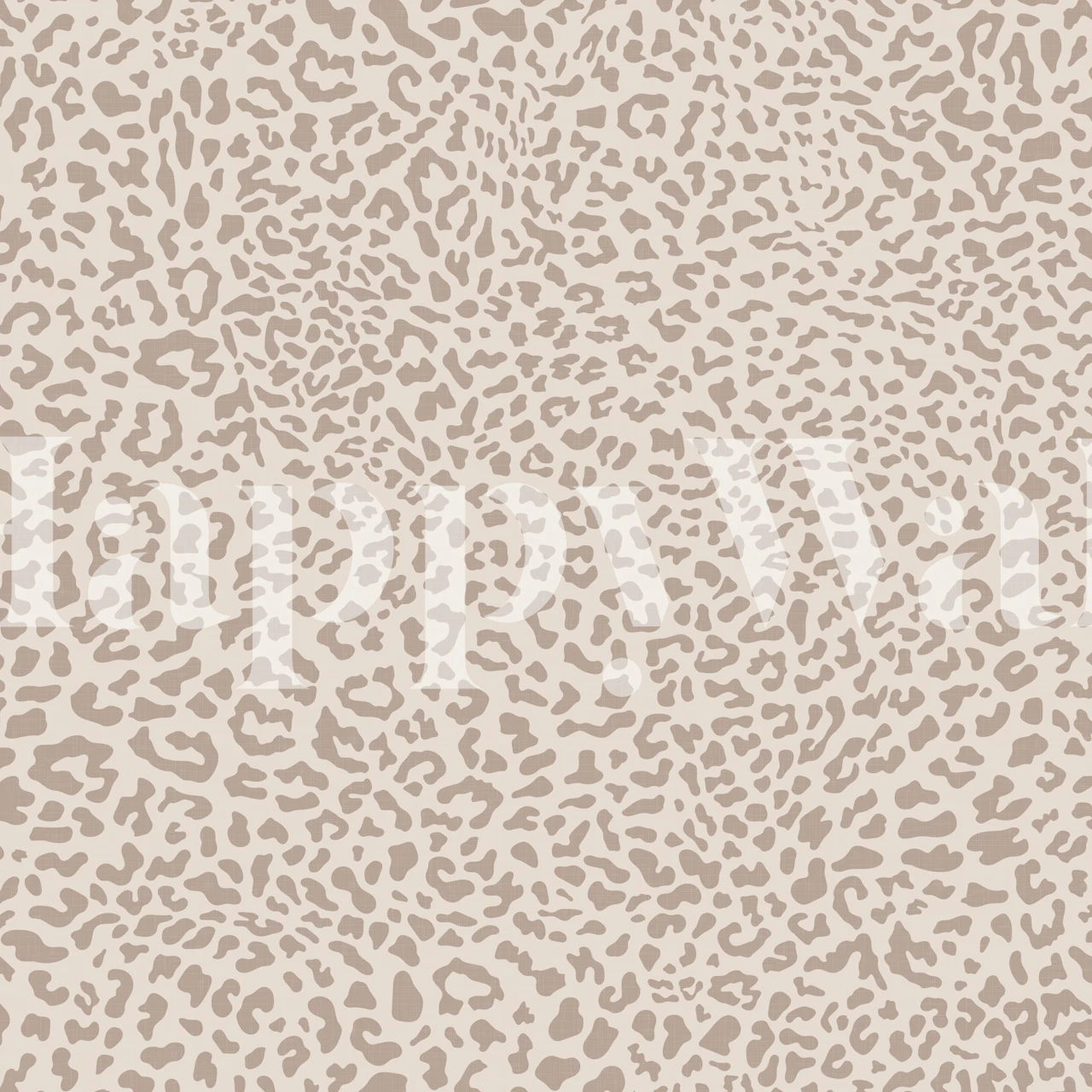 Leopard print neutral wallpaper in a room