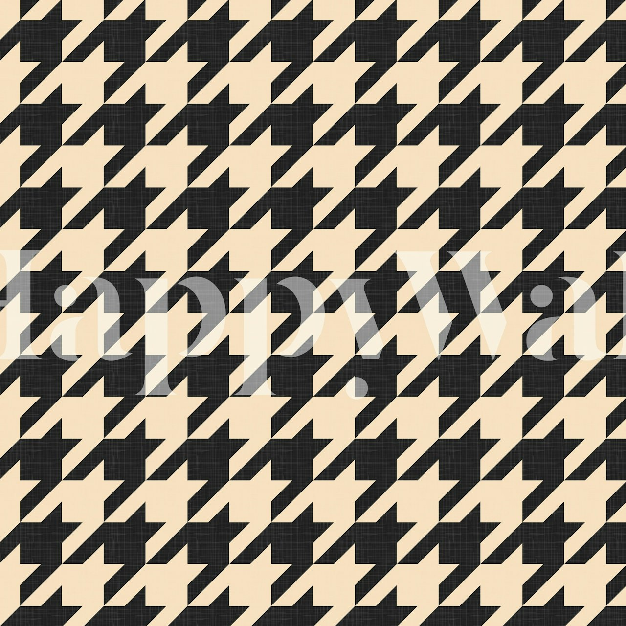 Γεωμετρική ταπετσαρία houndstooth σε ένα στιλάτο δωμάτιο