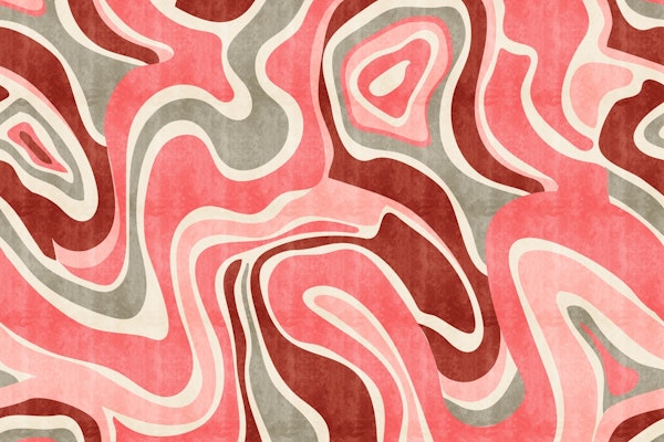 Retro Swirl Groovy Abstract