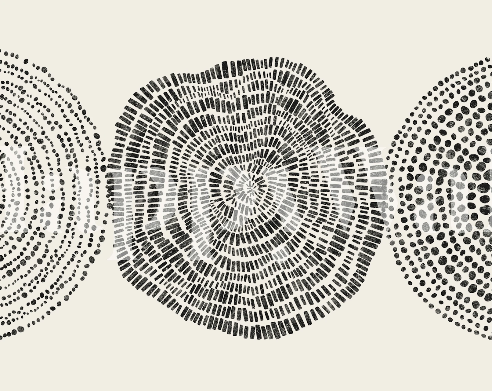 Carta da parati Tribal Circle III in una stanza