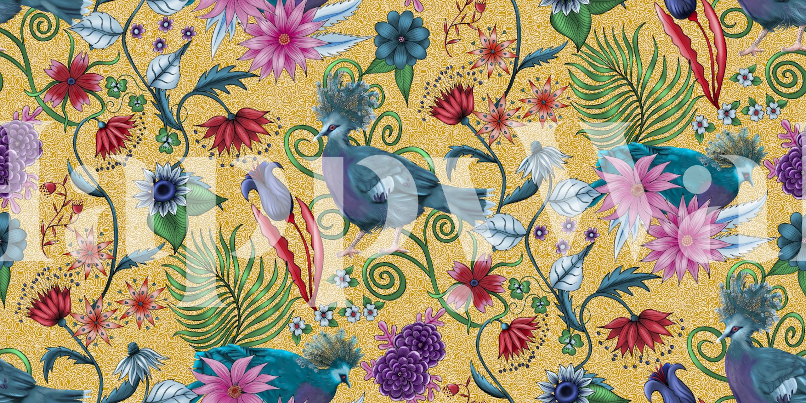 Bohemian Spirit tapetti huoneessa