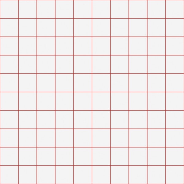 Small Grid Pattern - White and Red