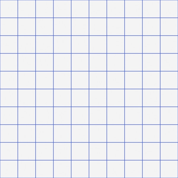 Small Grid Pattern - White and Cobalt Blue