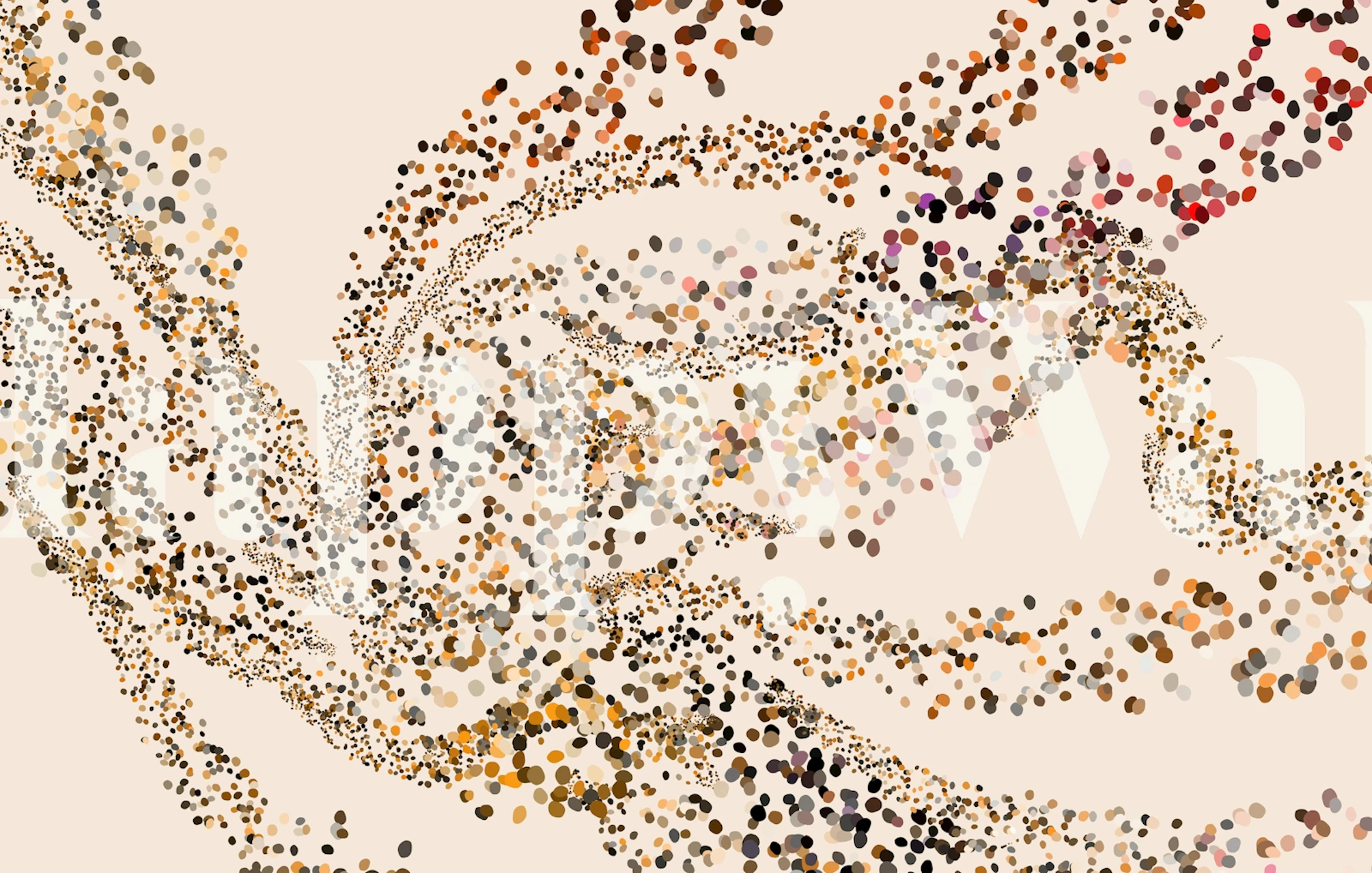 Colorful scattered dots on a light background wallpaper