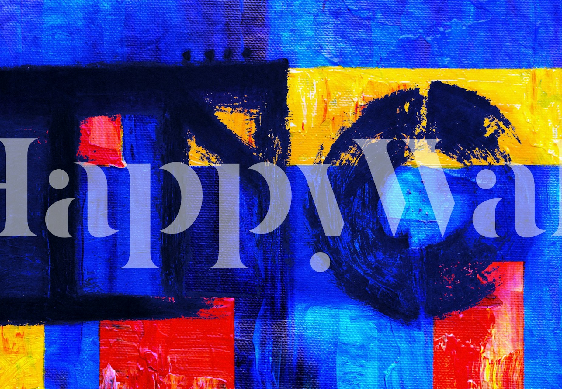 Papel pintado Cyclic Life mostrado en una habitación