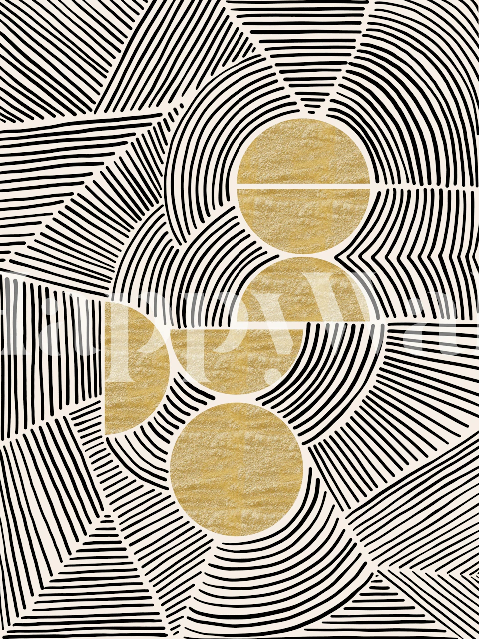 Bauhaus - Tribal wallpaper in a room