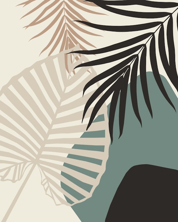 Minimal Tropical Palm Leaf 2