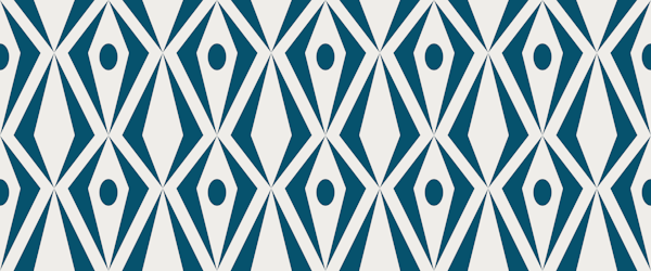 Minimalist art deco geometric diamonds teal
