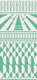 Minimalist art deco geometric mint