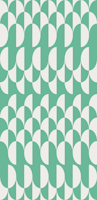 Minimalist art deco geometric arches mint ταπετσαρία