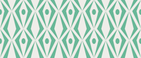 Minimalist art deco geometric diamonds mint behang
