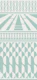 Minimalist art deco geometric aqua